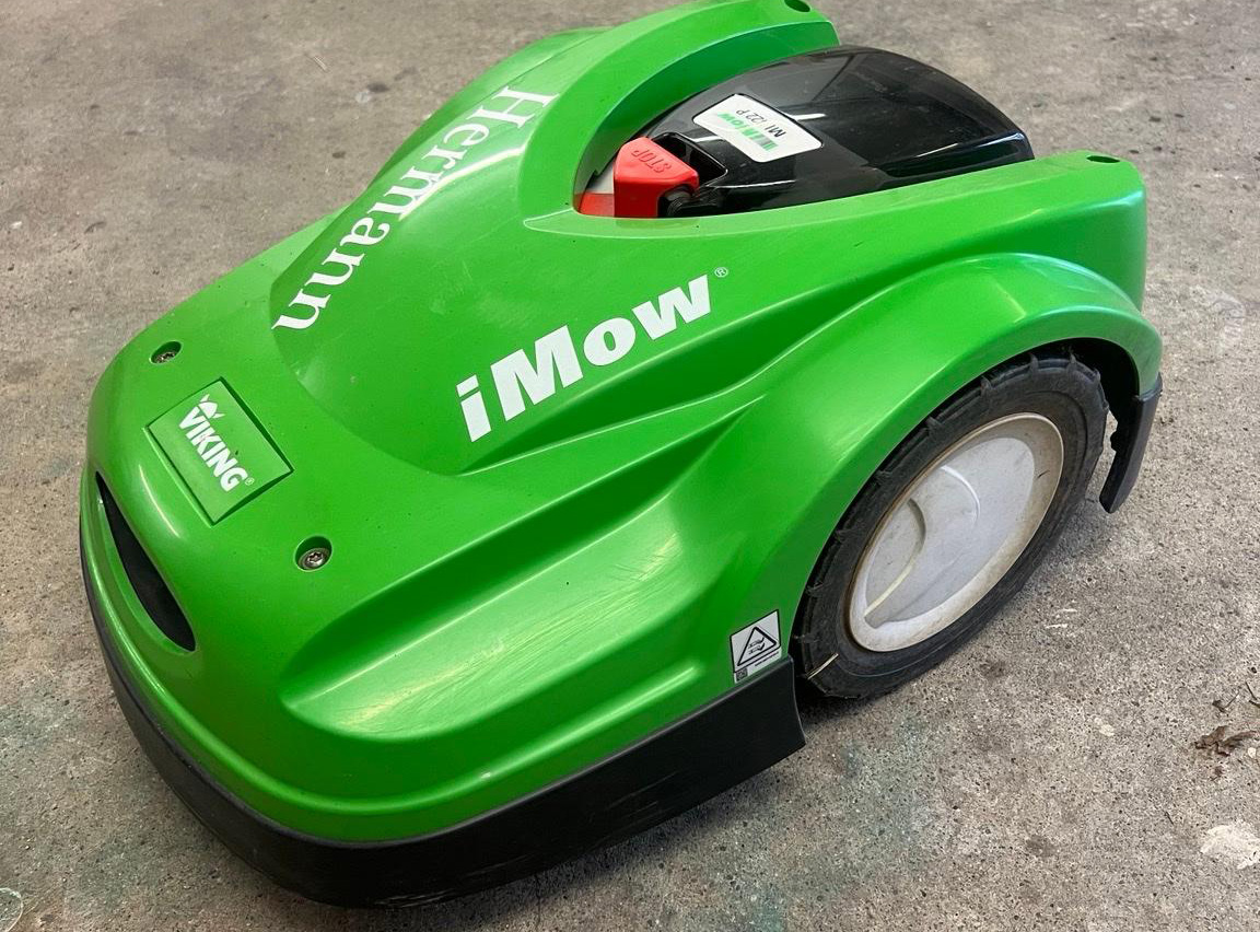 The iMow robotic lawnmower.
